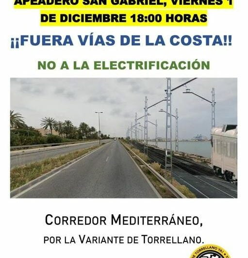 Concentración en el apeadero de San Gabriel