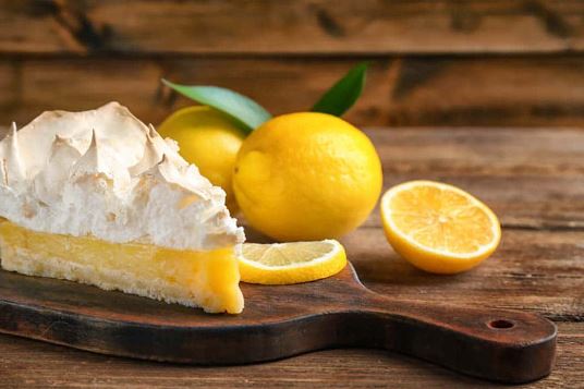 tarta de limón con nata