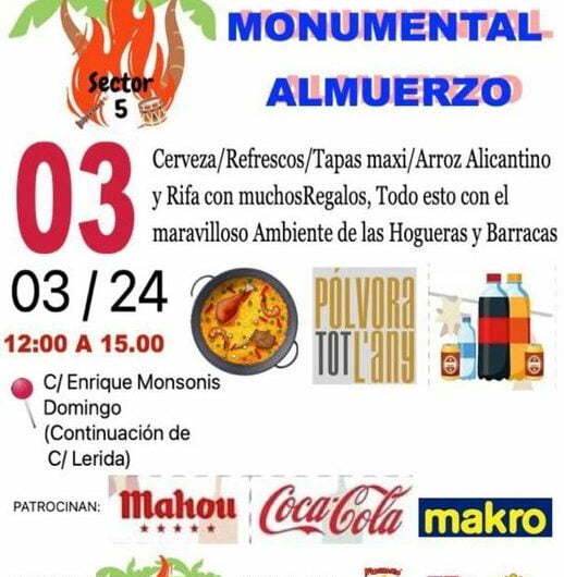 Monumental Almuerzo de Hogueras