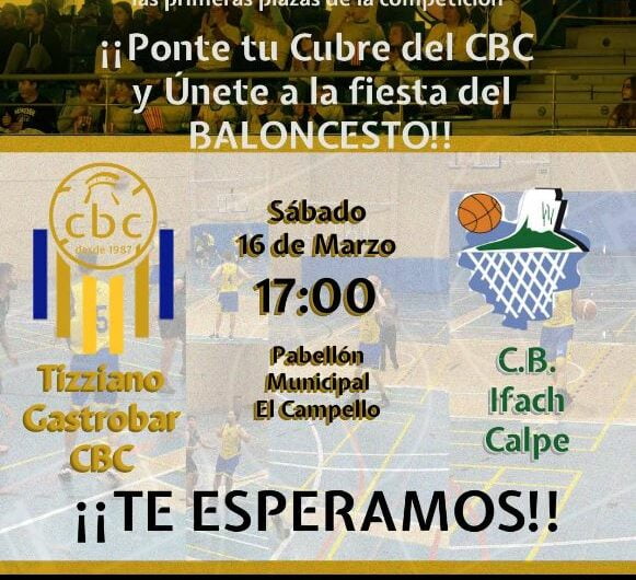 Baloncesto Tizziano Gastrobar CBC Vs CB Ifach Calpe