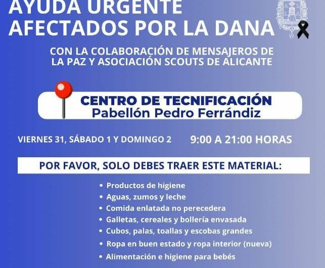 Ayuda Urgente Afectados por la DANA de Valencia